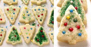 Easy Christmas Shortbread Cookies - Cakescottage