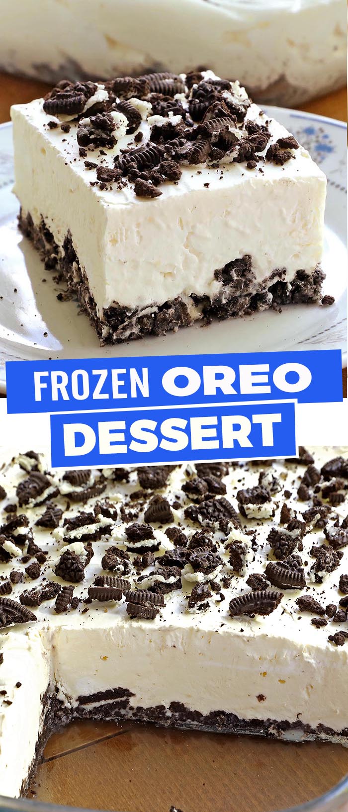 Frozen Oreo Dessert - Cakescottage