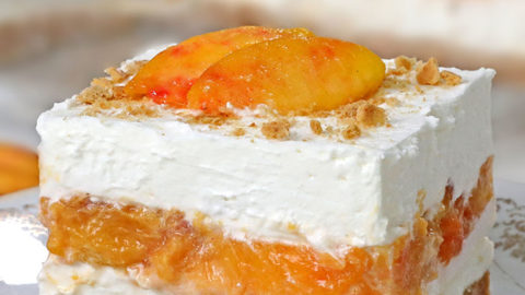 No-Bake Peaches and Cream Dessert
