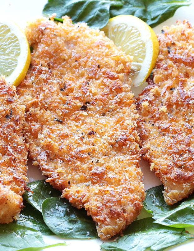 Easy Parmesan Crusted Chicken - Cakescottage