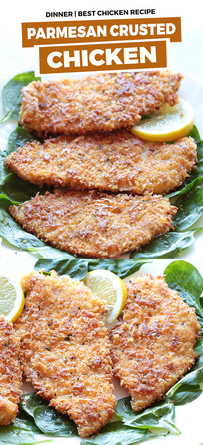 This outstanding parmesan crusted chicken recipe is a MUST on your chicken repertoire!