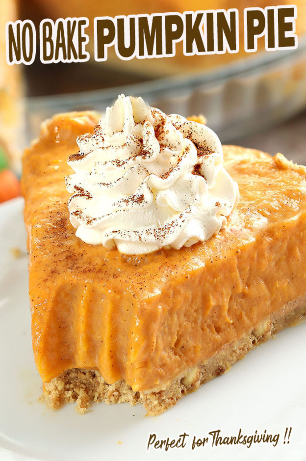 No Bake Pumpkin Pie - Cakescottage