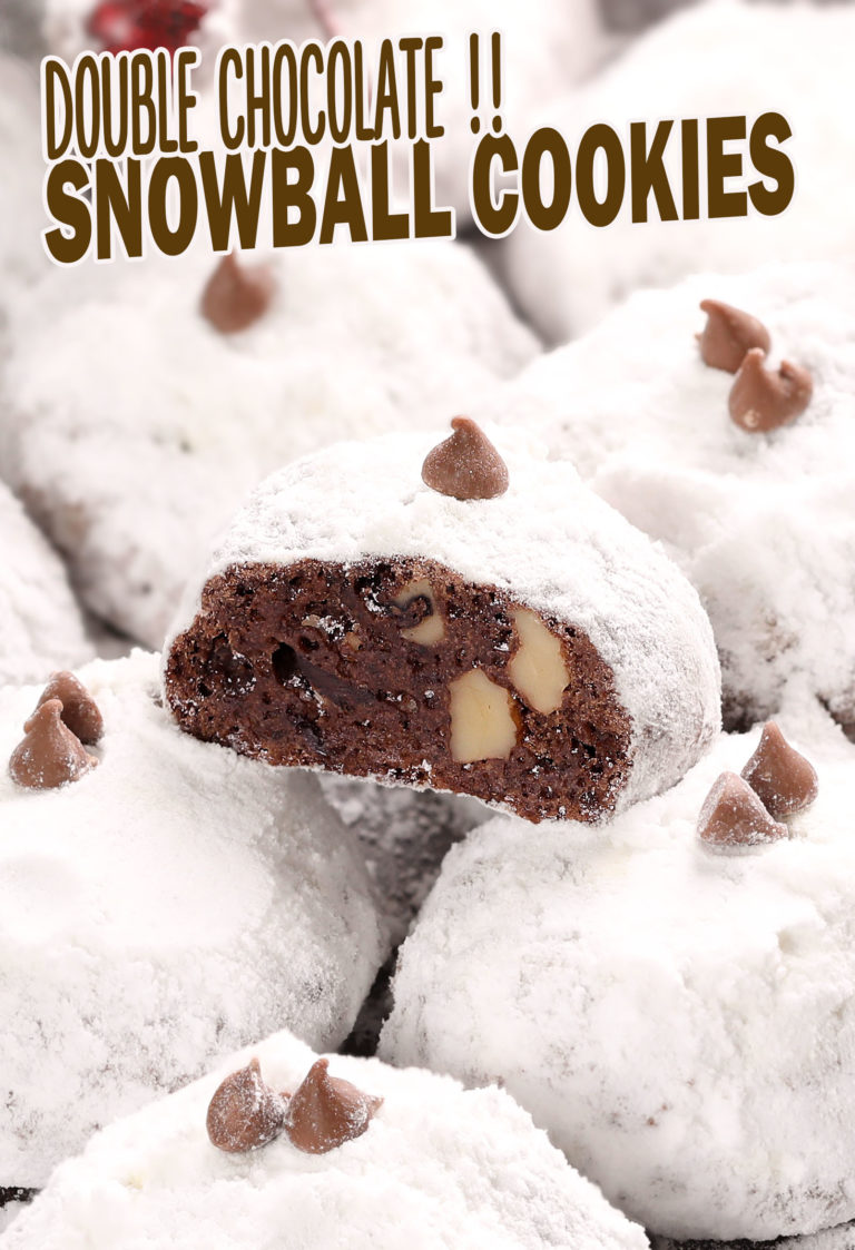 Double Chocolate Snowball Cookies
