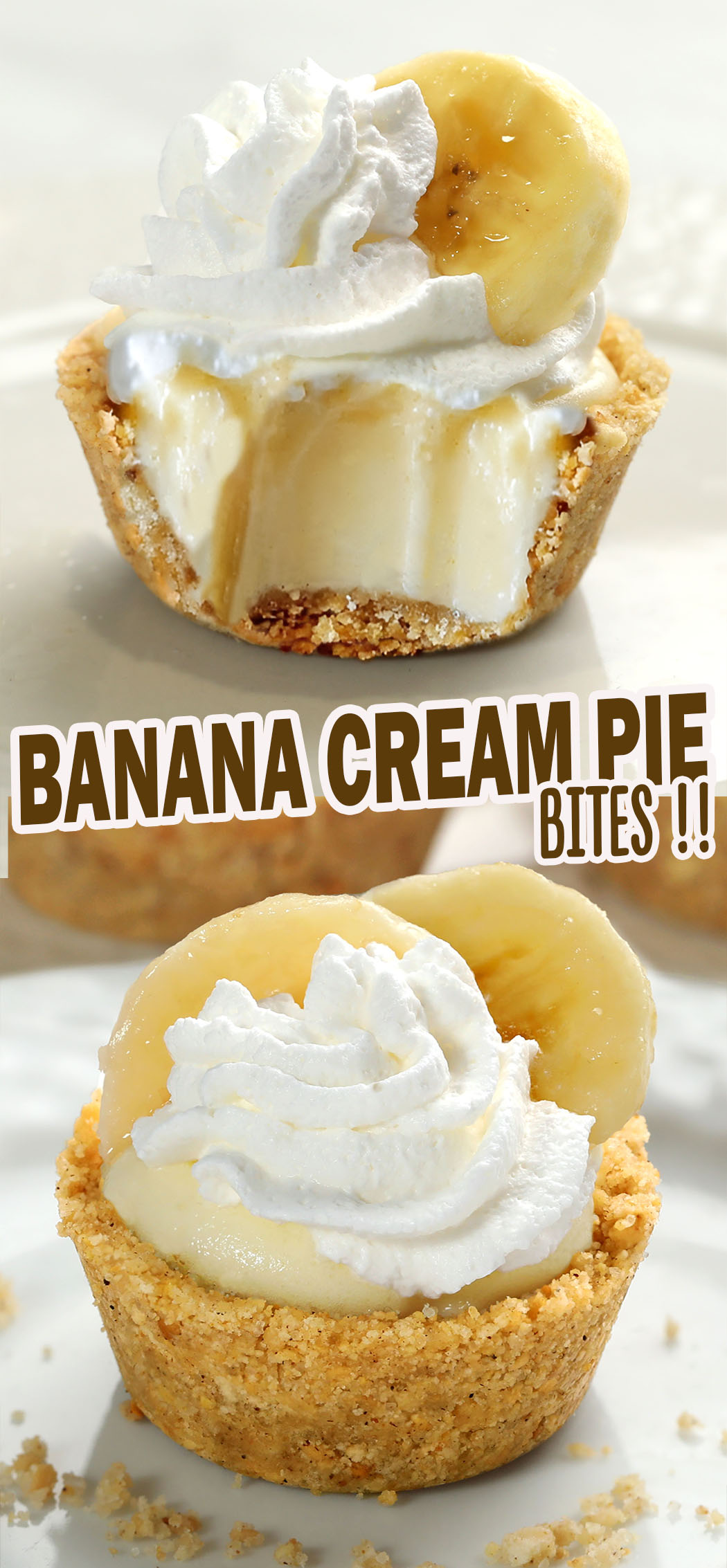 Love banana cream pie?These Banana Cream Pie Bites are the perfect mini version—with a baked vanilla wafer crust and creamy banana pudding filling!