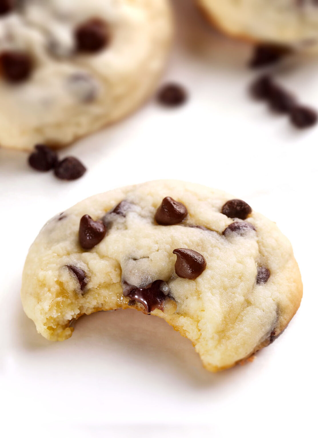 Soft, creamy and packed with mini chocolate chips, these Chocolate Chip Cheesecake Cookies taste like cheesecake in cookie form. An easy dessert recipe everyone will love!