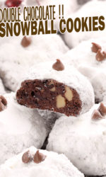 Double Chocolate Snowball Cookies